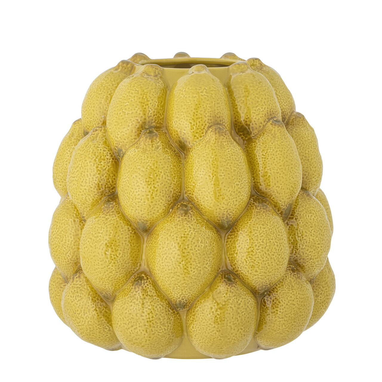 Vaza decorativa, Bloomingville, Limone, 22x22 cm, ceramica, galben - imagine 7